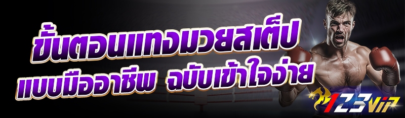 ขั้นตอนแทงมวยสเต็ปแบบมืออาชีพ ฉบับเข้าใจง่าย